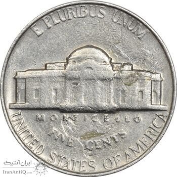 سکه 5 سنت 1964 جفرسون - VF35 - آمریکا