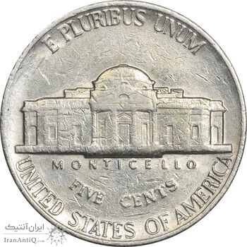 سکه 5 سنت 1982D جفرسون - EF45 - آمریکا