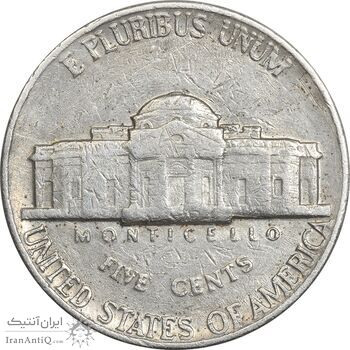 سکه 5 سنت 1983D جفرسون - EF40 - آمریکا