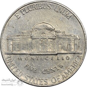 سکه 5 سنت 1998P جفرسون - EF45 - آمریکا