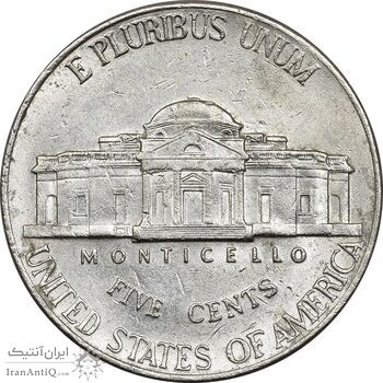 سکه 5 سنت 2000P جفرسون - AU55 - آمریکا