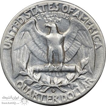 سکه کوارتر دلار 1951D واشنگتن - EF45 - آمریکا سکه کوارتر دلار 1951D واشنگتن - EF45 - آمریکا