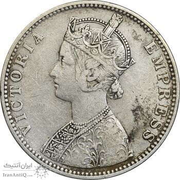 سکه 1 روپیه 1886 ویکتوریا - EF40 - هند