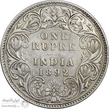 سکه 1 روپیه 1892 ویکتوریا - EF45 - هند