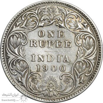 سکه 1 روپیه 1900 ویکتوریا - EF40 - هند