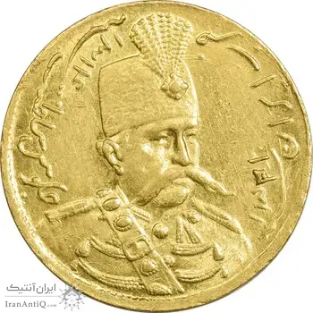 سکه طلا 1 تومان 1321 تصویری - MS61 - مظفرالدین شاه