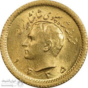 سکه طلا ربع پهلوی 1335 - MS63 - محمد رضا شاه