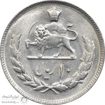 سکه 10 ریال 1357 - MS62 - محمد رضا شاه سکه 10 ریال 1357 - MS62 - محمد رضا شاه