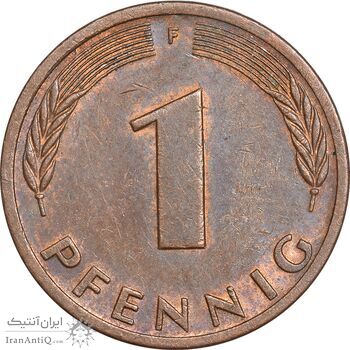 سکه 1 فینیگ 1979F جمهوری فدرال - EF45 - آلمان