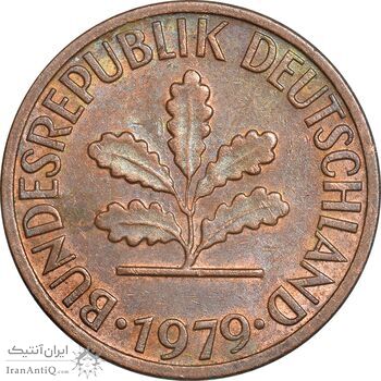 سکه 1 فینیگ 1979F جمهوری فدرال - EF45 - آلمان