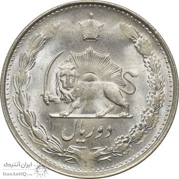سکه 2 ریال 1327 - MS63 - محمد رضا شاه