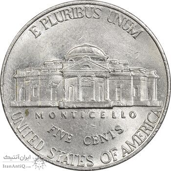 سکه 5 سنت 2002D جفرسون - MS61 - آمریکا