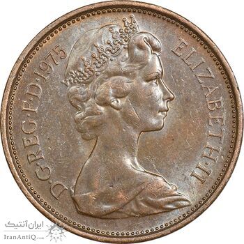 سکه 2 پنس 1975 الیزابت دوم - AU58 - انگلستان سکه 2 پنس 1975 الیزابت دوم - AU58 - انگلستان