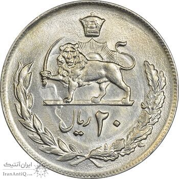 سکه 20 ریال 2537 - MS61 - محمد رضا شاه سکه 20 ریال 2537 - MS61 - محمد رضا شاه
