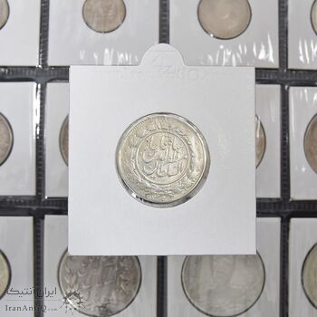 سکه 1000 دینار 1318/11 (سورشارژ تاریخ) خطی - MS60 - مظفرالدین شاه