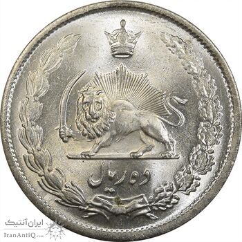 سکه 10 ریال 1323 - MS64 - محمد رضا شاه