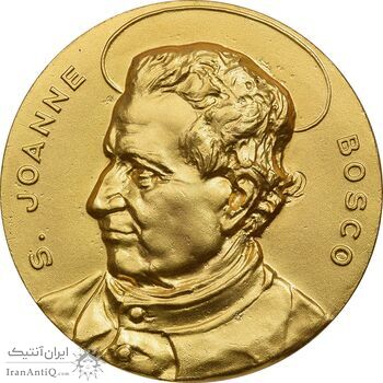 مدال کالج دون بوسکو تهران (ضرب فرانسه) با جعبه فابریک - طلایی - UNC - محمد رضا شاه