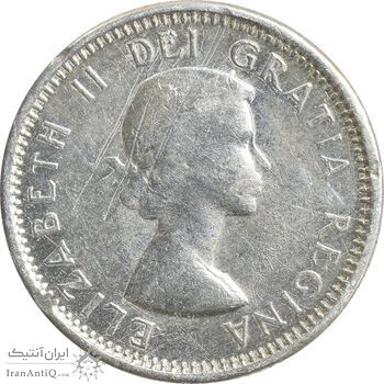 سکه 10 سنت 1962 الیزابت دوم - VF35 - کانادا سکه 10 سنت 1962 الیزابت دوم - VF35 - کانادا