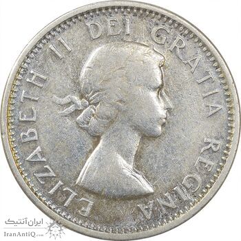 سکه 10 سنت 1964 الیزابت دوم - EF40 - کانادا سکه 10 سنت 1964 الیزابت دوم - EF40 - کانادا