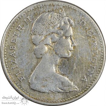 سکه 10 سنت 1965 الیزابت دوم - EF40 - کانادا