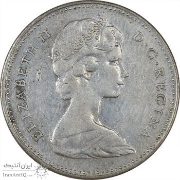 سکه 10 سنت 1967 الیزابت دوم - EF40 - کانادا
