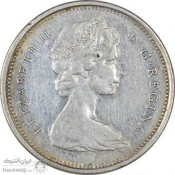 سکه 25 سنت 1965 الیزابت دوم - EF40 - کانادا