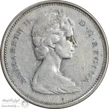سکه 25 سنت 1968 الیزابت دوم - EF40 - کانادا