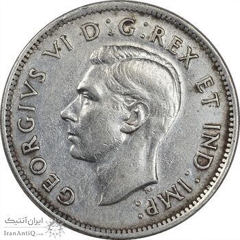 سکه 25 سنت 1941 جرج ششم - EF45 - کانادا