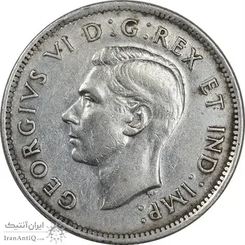 سکه 25 سنت 1941 جرج ششم - EF45 - کانادا