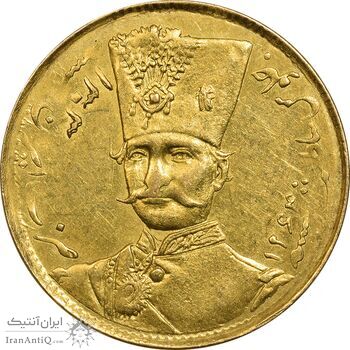 سکه طلا 1 تومان 1303 - MS62 - ناصرالدین شاه