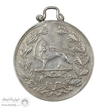 مدال نقره شیردل 1317 - EF45 - مظفرالدین شاه مدال نقره شیردل 1317 - EF45 - مظفرالدین شاه