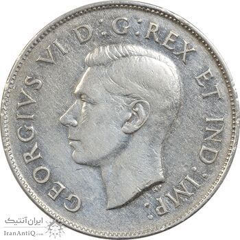 سکه 50 سنت 1946 جرج ششم - EF40 - کانادا