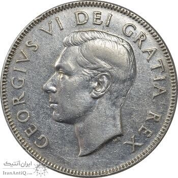 سکه 50 سنت 1950 جرج ششم - EF45 - کانادا سکه 50 سنت 1950 جرج ششم - EF45 - کانادا