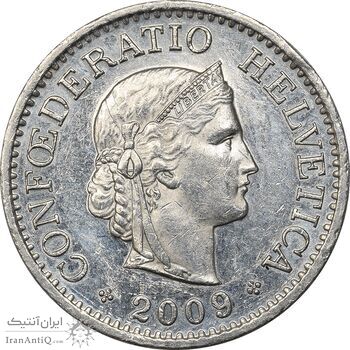 سکه 10 راپن 2009 دولت فدرال - AU55 - سوئیس