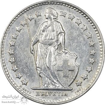 سکه 1/2 فرانک 1951 دولت فدرال - AU55 - سوئیس سکه 1/2 فرانک 1951 دولت فدرال - AU55 - سوئیس