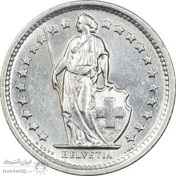 سکه 1/2 فرانک 1965 دولت فدرال - MS61 - سوئیس