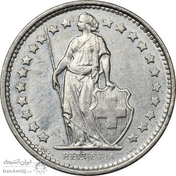 سکه 1/2 فرانک 1975 دولت فدرال - EF45 - سوئیس سکه 1/2 فرانک 1975 دولت فدرال - EF45 - سوئیس