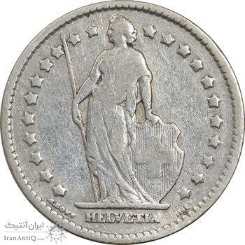 سکه 1 فرانک 1913 دولت فدرال - VF30 - سوئیس