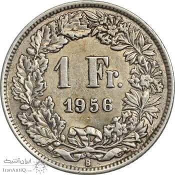سکه 1 فرانک 1956 دولت فدرال - EF40 - سوئیس