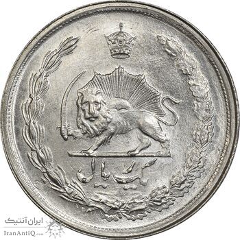 سکه 1 ریال 1357 آریامهر (دو تاریخ) - MS63 - محمد رضا شاه سکه 1 ریال 1357 آریامهر (دو تاریخ) - MS63 - محمد رضا شاه
