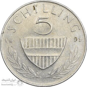 سکه 5 شیلینگ 1977 جمهوری دوم - AU55 - اتریش سکه 5 شیلینگ 1977 جمهوری دوم - AU55 - اتریش