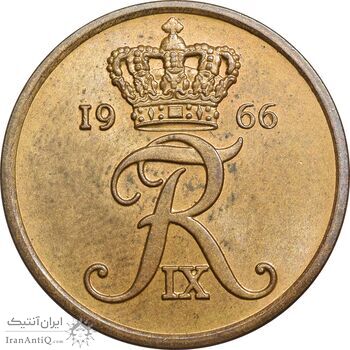 سکه 5 اوره 1966 فردریک نهم - MS62 - دانمارک سکه 5 اوره 1966 فردریک نهم - MS62 - دانمارک