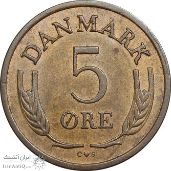 سکه 5 اوره 1966 فردریک نهم - AU50 - دانمارک سکه 5 اوره 1966 فردریک نهم - AU50 - دانمارک