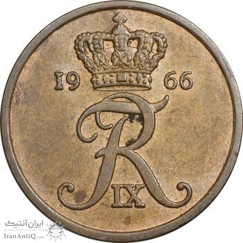 سکه 5 اوره 1966 فردریک نهم - AU50 - دانمارک سکه 5 اوره 1966 فردریک نهم - AU50 - دانمارک