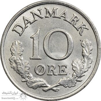 سکه 10 اوره 1965 فردریک نهم - MS61 - دانمارک سکه 10 اوره 1965 فردریک نهم - MS61 - دانمارک