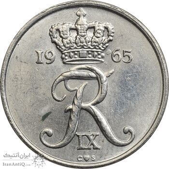 سکه 10 اوره 1965 فردریک نهم - MS61 - دانمارک سکه 10 اوره 1965 فردریک نهم - MS61 - دانمارک