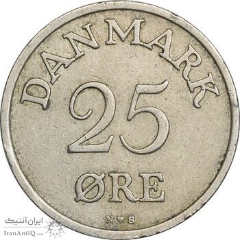 سکه 25 اوره 1953 فردریک نهم - EF45 - دانمارک سکه 25 اوره 1953 فردریک نهم - EF45 - دانمارک