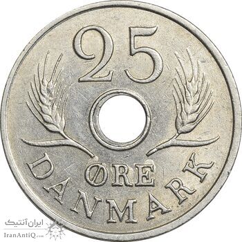 سکه 25 اوره 1967 فردریک نهم - AU50 - دانمارک سکه 25 اوره 1967 فردریک نهم - AU50 - دانمارک