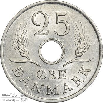 سکه 25 اوره 1972 فردریک نهم - MS61 - دانمارک