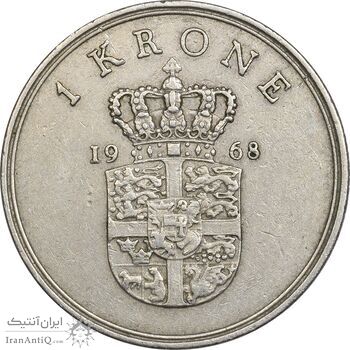 سکه 1 کرون 1968 فردریک نهم - EF45 - دانمارک سکه 1 کرون 1968 فردریک نهم - EF45 - دانمارک